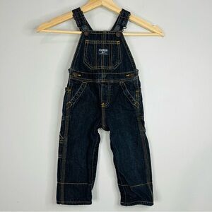 Oshkosh Dark Wash Denim Overalls 12M